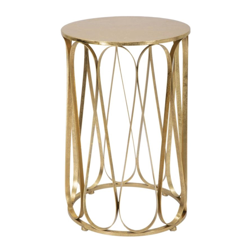 Tavolino VKH520, Oro, Metallo, 37x37x58 cm