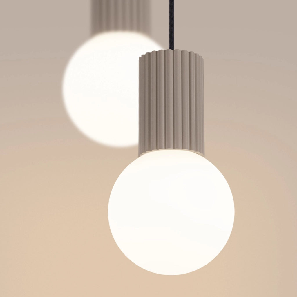 Lampada a sospensione HALO 2P taupe