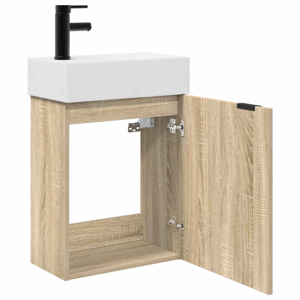 Mobile da Bagno con porta Rovere Sonoma 45,5 x 22,5 x 84 cm 889427