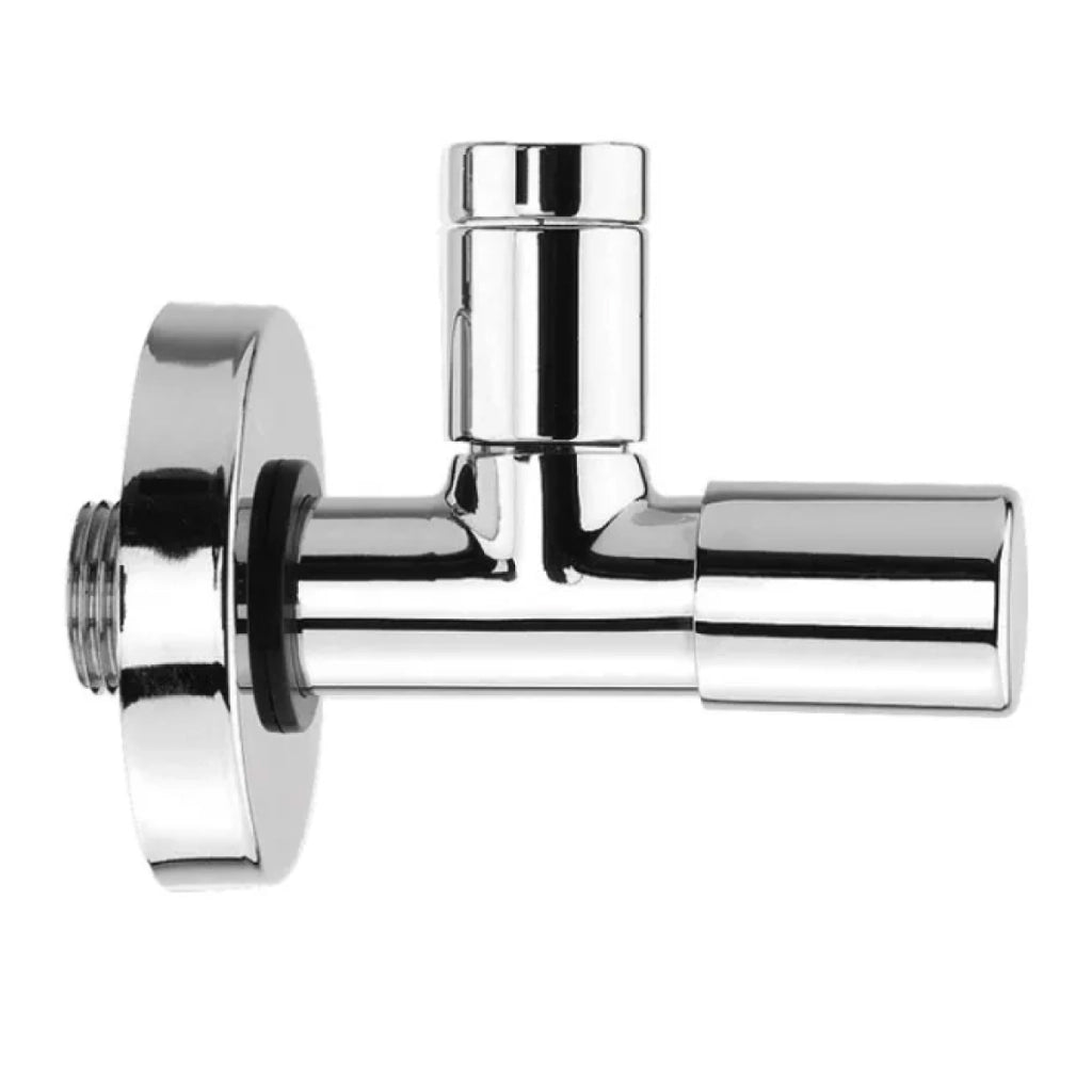 RUBINETTO SOTTOLAVABO A SFERA TONDO IN OTTONE CROMATO SERIE MINIMAL 1/2X3/8   VA ALBERTONI
