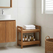 Mensola da bagno Naturale 45 x 30 x 45 cm Legno di teak solido 42024275