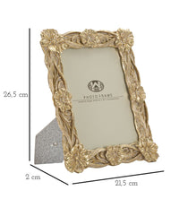 Cornice Twist Flo 21,5x2x26,5 cm in Poliresina e Vetro