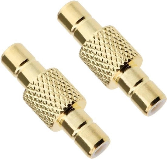 2 Adattatori RF per Connessioni Mascalci a Mascalci 50 Ohm per Antenne TV, LAN Senza Fili, Cavi Coassiali - Radio Wi-Fi