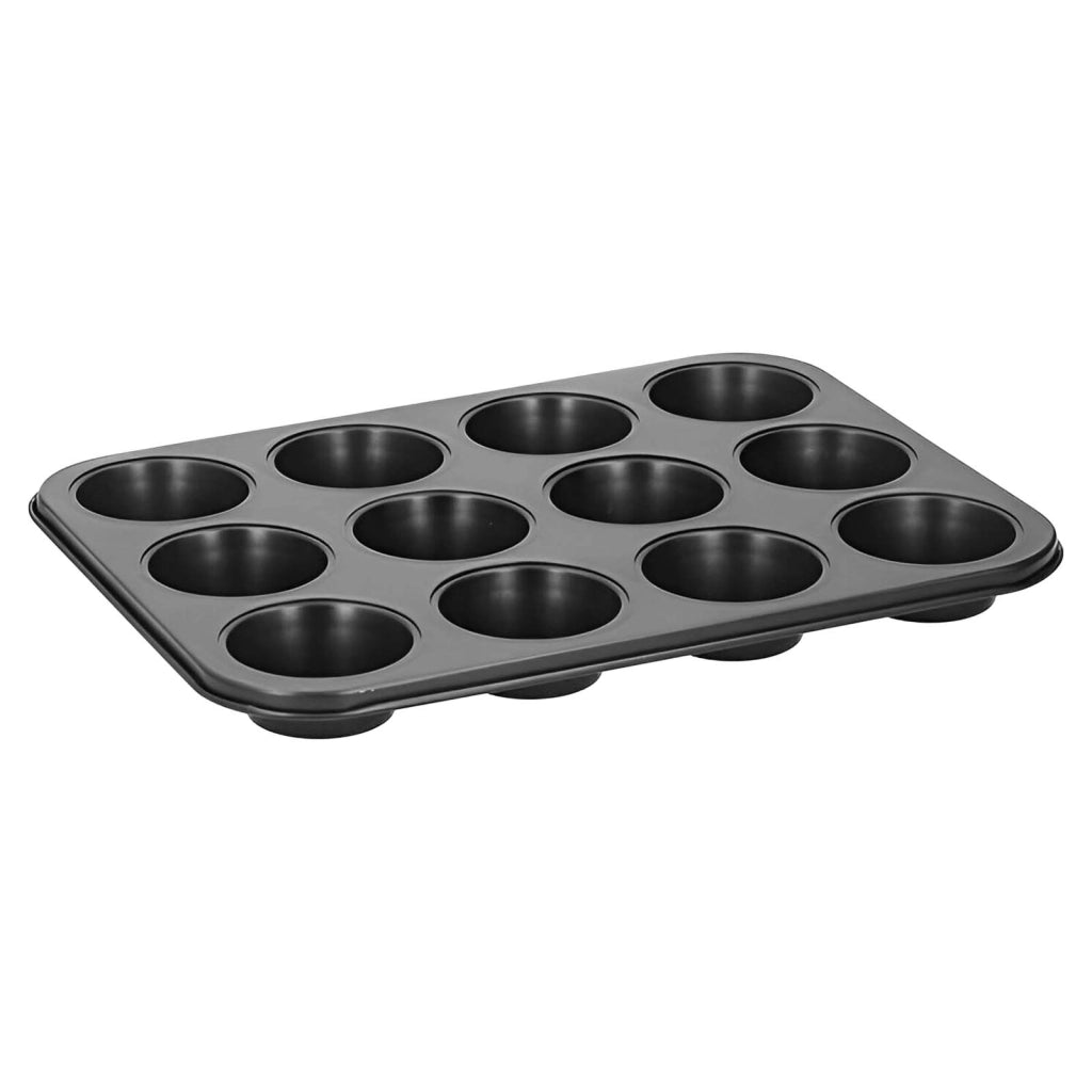 Stampo per muffin / cupcake 12 Cavità Antiaderenti Cottura omogenea Nero Alpina