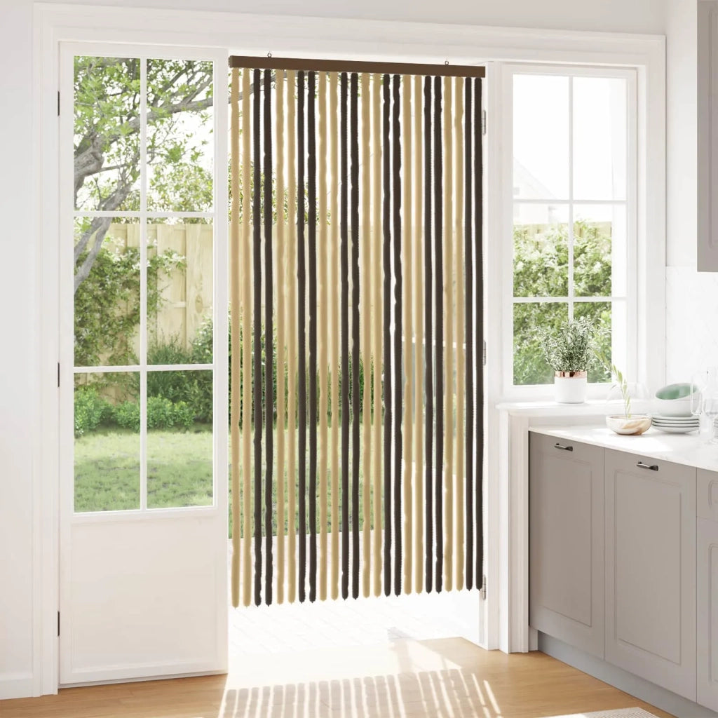 Tenda per insetti in chenille Marrone Scuro e Beige 42034433