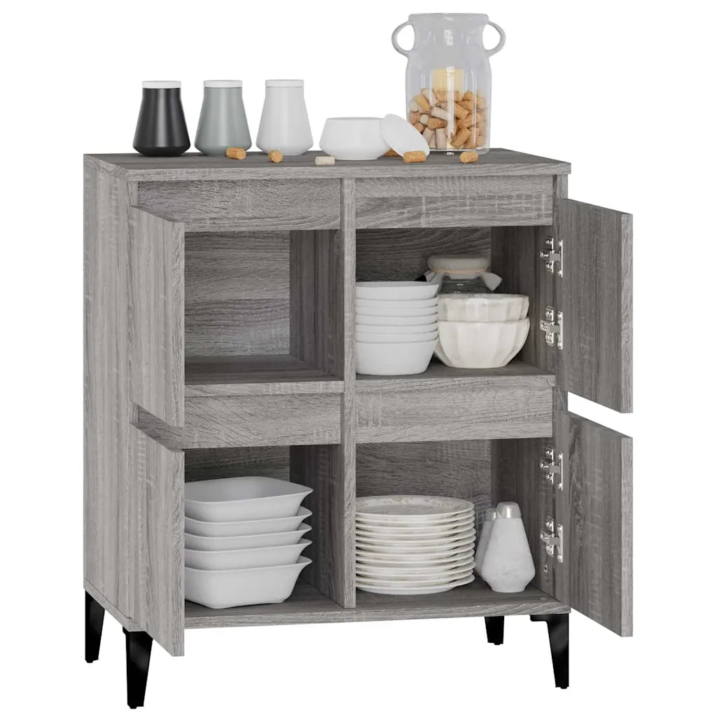 Credenza Grigio Sonoma 60x35x70 cm in Legno Multistrato 821170