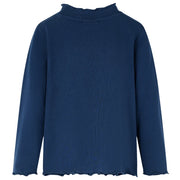 Maglietta Bambina Maniche Lunghe Blu Marino 104 13710
