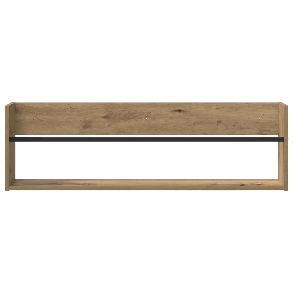 Scaffale per riviste Rovere artigianale 100 x 12 x 30 cm CFW7365362