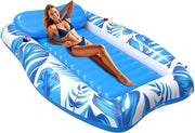 Letto solare – Piscina solare – Letto gonfiabile – Piscina materasso con schienale – Piscina lettino per adulti – Letto gonfiabile galleggiante – Float per piscina – Ombrellone gonfiabile – Letto gonfiabile con becherholder –