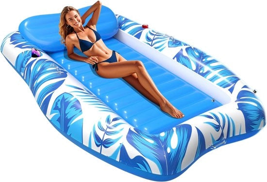Letto solare – Piscina solare – Letto gonfiabile – Piscina materasso con schienale – Piscina lettino per adulti – Letto gonfiabile galleggiante – Float per piscina – Ombrellone gonfiabile – Letto gonfiabile con becherholder –
