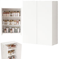 Mobile da Bagno Sospeso 60 cm 2 Ante Moderno e Salvaspazio