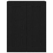 Armadietto a Muro | Mobile a muro Rovere Nero 69,5 x 34 x 90 cm Legno multistrato