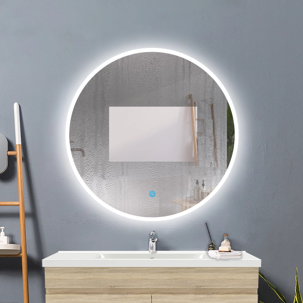 AICA Specchio da bagno Rotondo. 120x120 cm. Antiappannamento Dimmerabile in 3 temperature di colore