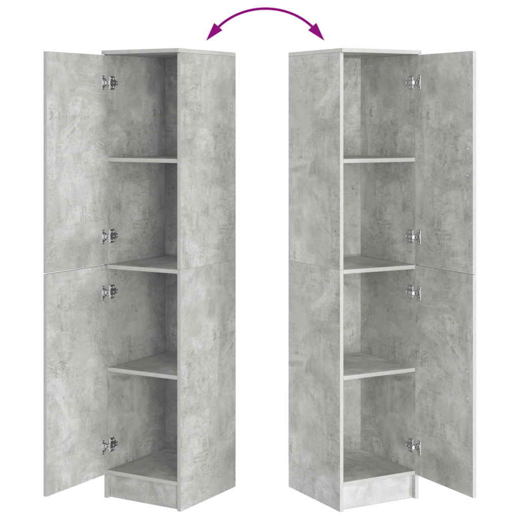 Mobile Buffet Grigio cemento MDF con laminato effetto cemento