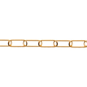 Catena ornamentale maglia lunga Ã˜ 2,8 mm. in acciaio ottonato 15 mt.
