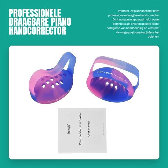 Correttore manuale professionale per dita - allenatore del grip - portatile - respirabile - elastico - materiale siliconico