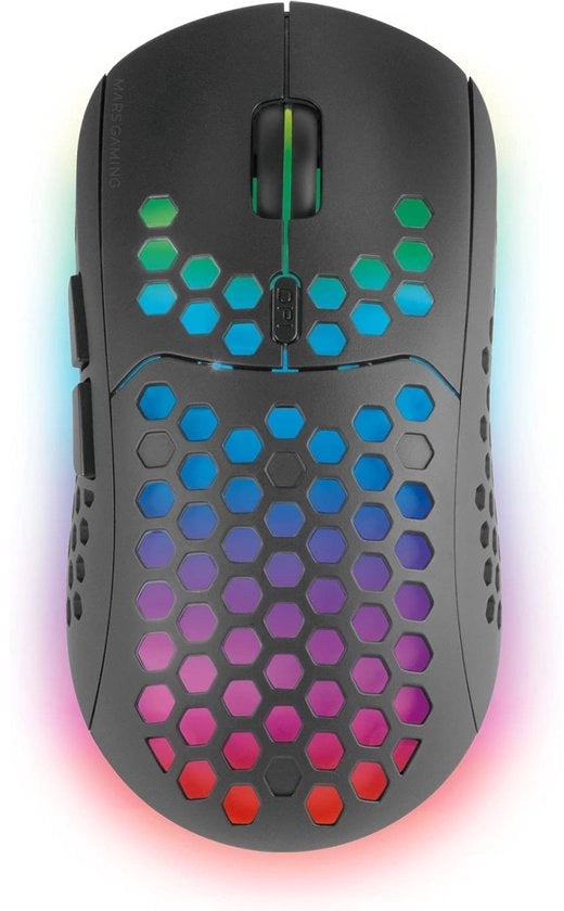 Maus da Gioco – Mouse da Gioco a Radio – 2,4 GHz – 79 g Ultraleggero – 3200 dpi - Ergonomico - Per PC e Laptop – Nero