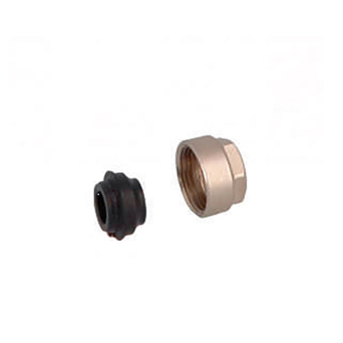 DADO NICHELATO CON OGIVA E GUARNIZIONE PER TUBO RAME EK- 3/4EK x 12- GF- pezzi 1