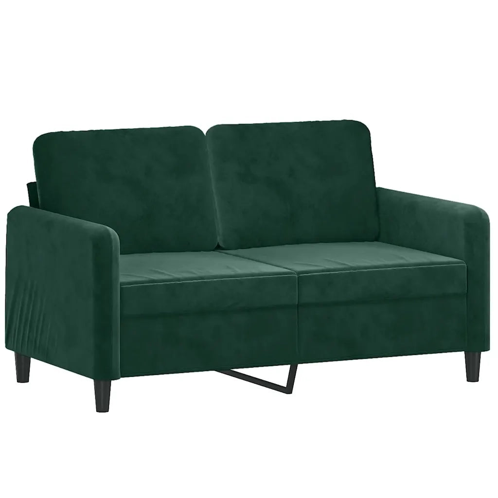 vidaXL Set di Divani 3 pz Verde Scuro in Velluto