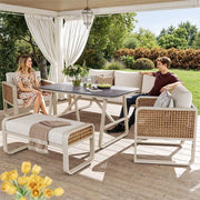 Banco da Giardino - Riscaldabile - Regolabile - Cuscini - Terrazza
