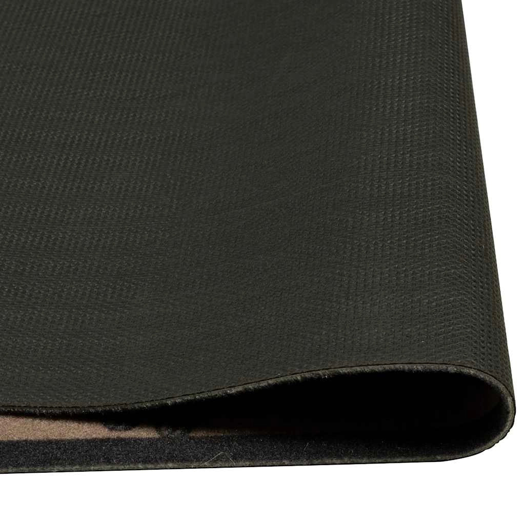 Tappetino da cucina lavabile design elegante per uso interno ed esterno 180 x 60 cm velluto marrone 02_0056427