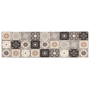 Tappeto da Cucina Mosaico grigio e beige 150 x 45 cm 42045710