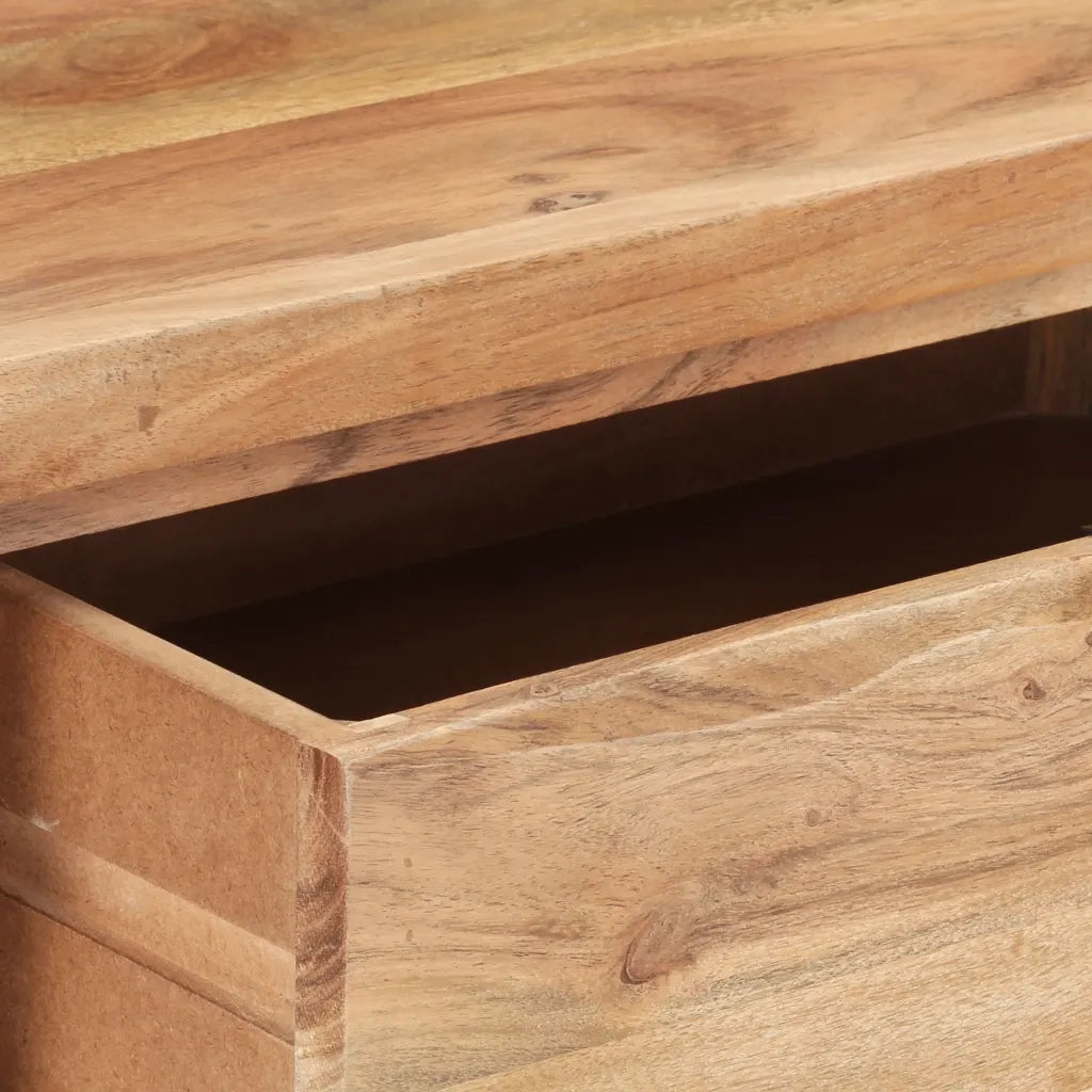 Tavolo Consolle | Tavolo d'Ingresso 100x35x76cm in Massello d'Acacia con Bordi Vivi
