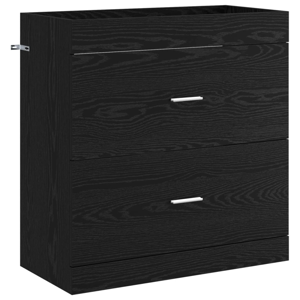 Set di mobili per il bagno Rovere Nero 81 x 40 x 84,5 cm 3404375
