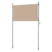 Tenda da esterno con aste telescopiche senza foratura 184 x 270 x 310 cm sabbia 03_0006570
