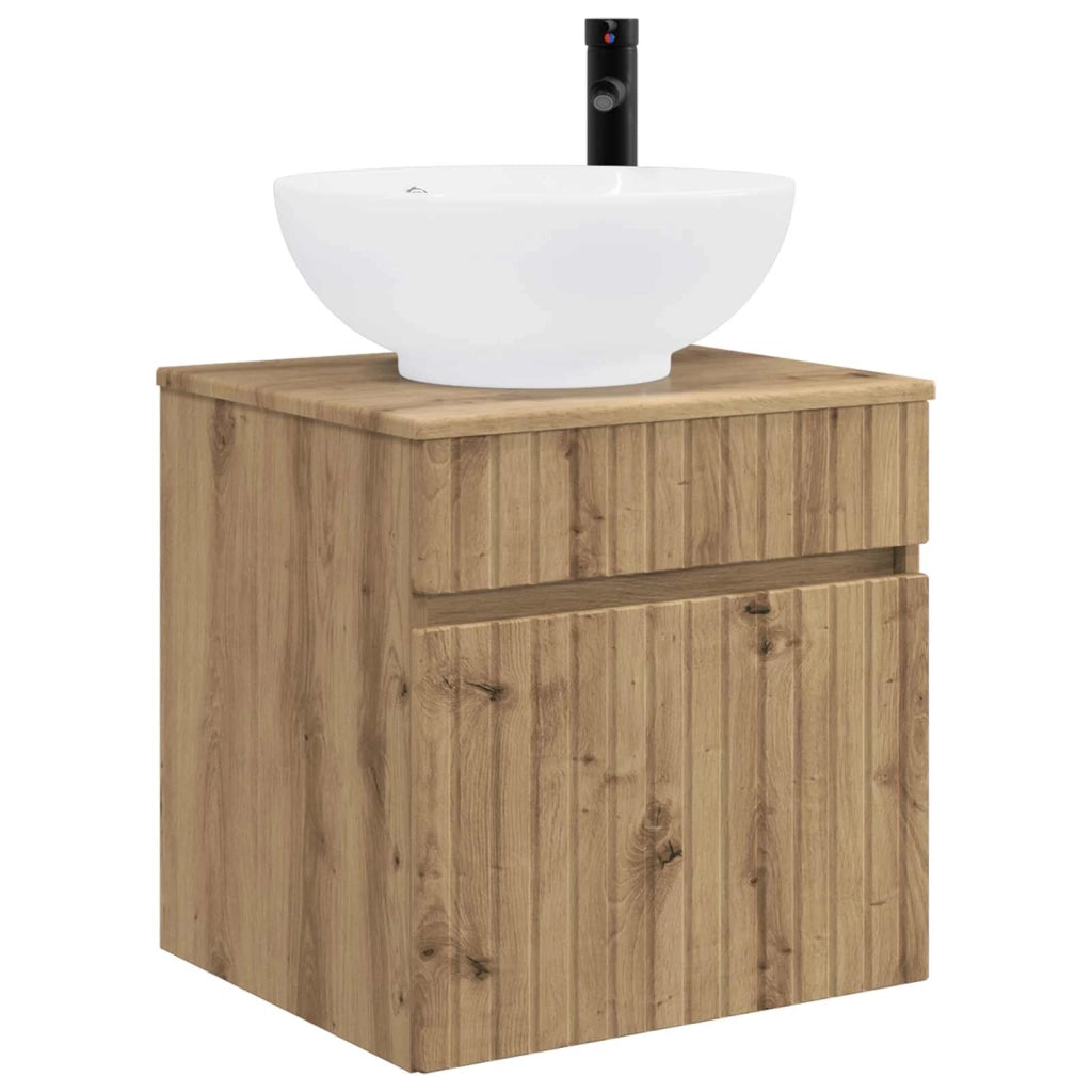 Set di Armadi da Bagno 4 pcs Rovere Artigianale 3406622