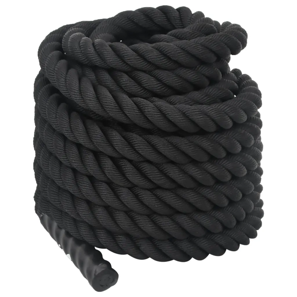 Corda da Battaglia Nera 12 m 9 kg Poliestere 94267