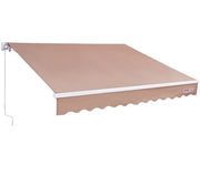 Luifel retrattile per mano, 12" x 96" ombrello per terrazza, schermo solare per finestra esterna impermeabile, ombrello per terrazza con corda per balcone e giardino posteriore