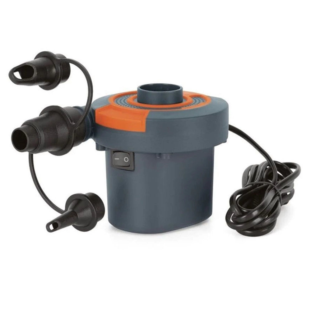 Trade Shop - Pompa Di Gonfiaggio Elettrica Powertouch A Corrente Alternata Ac Con Adattatori 62252 -
