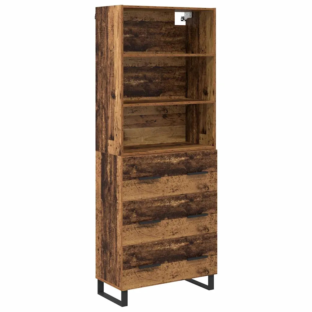 Credenza con cassetto 2 pcs Legno vecchio Legno multistrato 3415673