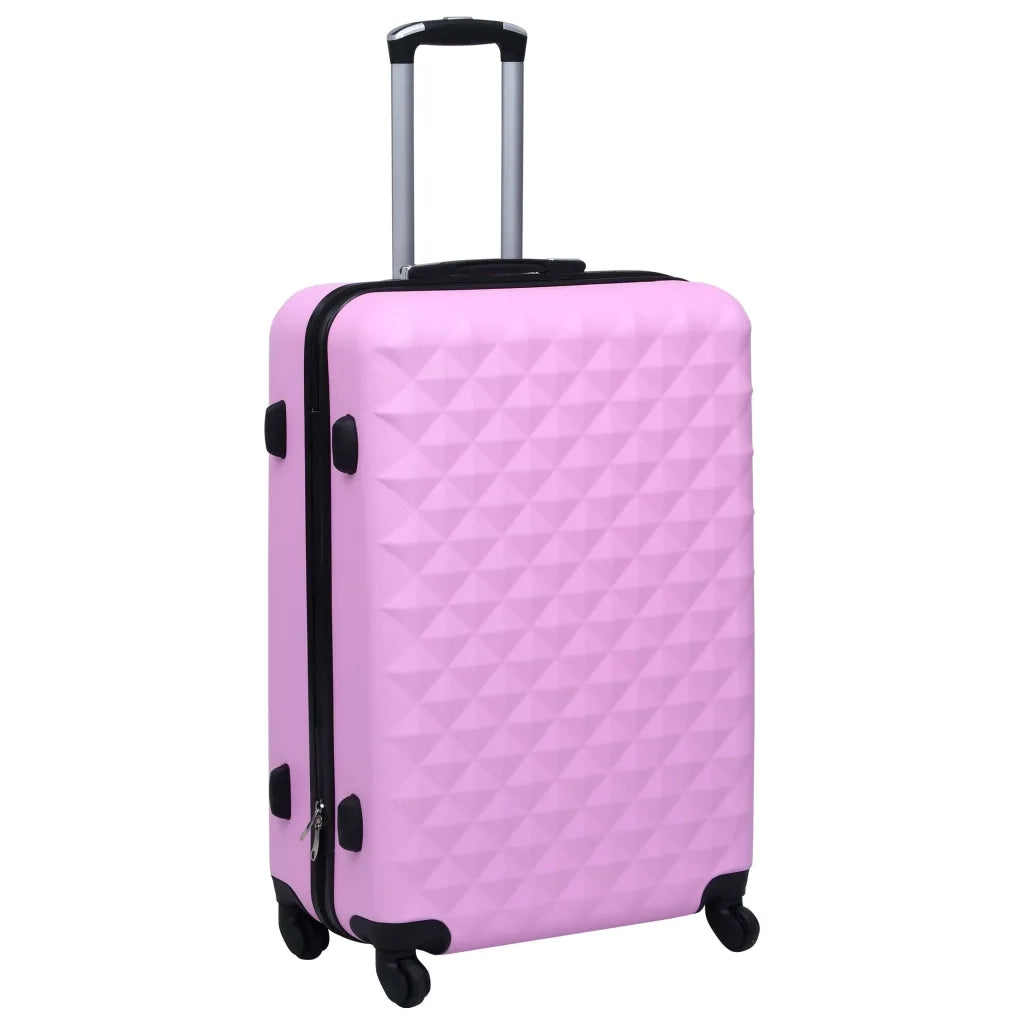 Set Valigie Trolley a Custodia Rigida 3 pz Rosa in ABS CFW5434149