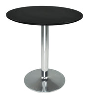 Tavolo rotondo 70 cm nero, tavolino da bar - Romeo - TR10-D7ROPA