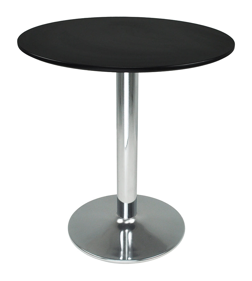 Tavolo rotondo 70 cm nero, tavolino da bar - Romeo - TR10-D7ROPA
