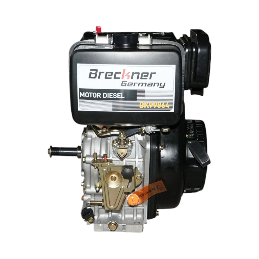 Motore diesel 10CV 186F, 418cc, 3600 giri/min, albero cilindrico filettato 25,4mm, avviamento a strappo