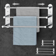 Asciugamani da bagno in acciaio inossidabile 37-70 cm per bagno e cucina con maniglia in zinco