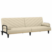 Divano letto | Sof¨¤ letto | Letto singolo con Braccioli Crema in Tessuto