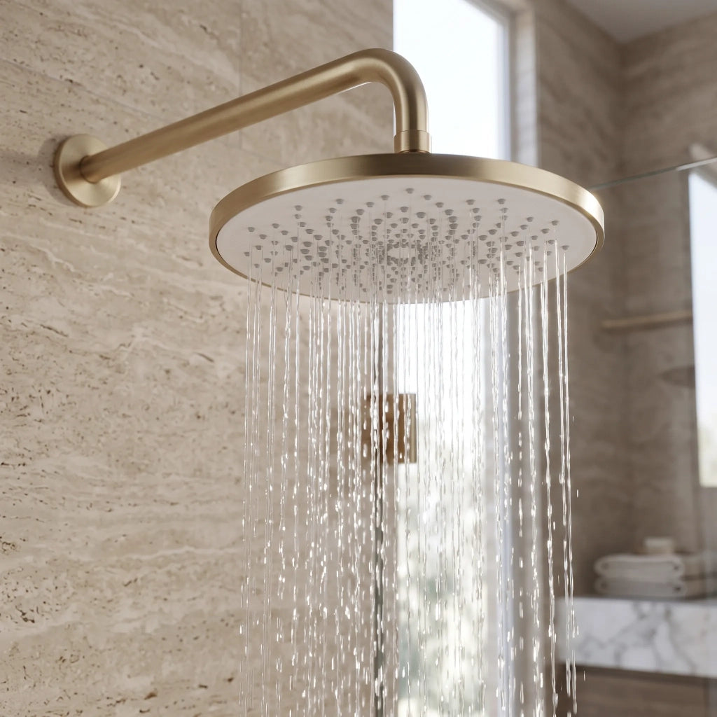 Soffione Doccia Rotondo Rea Js-021 Gold Brush