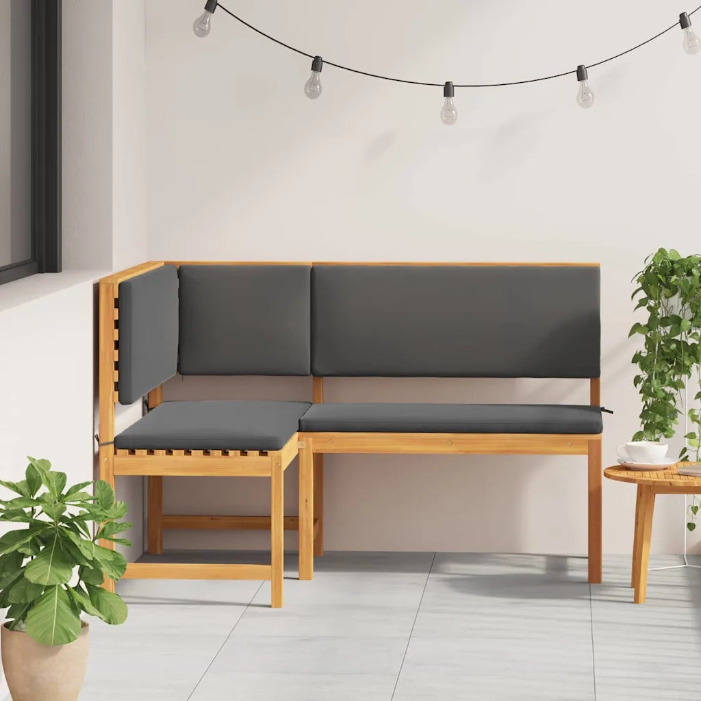 Sedia da Giardino con cuscino Marrone 140 x 100 x 91cm CFW9961379