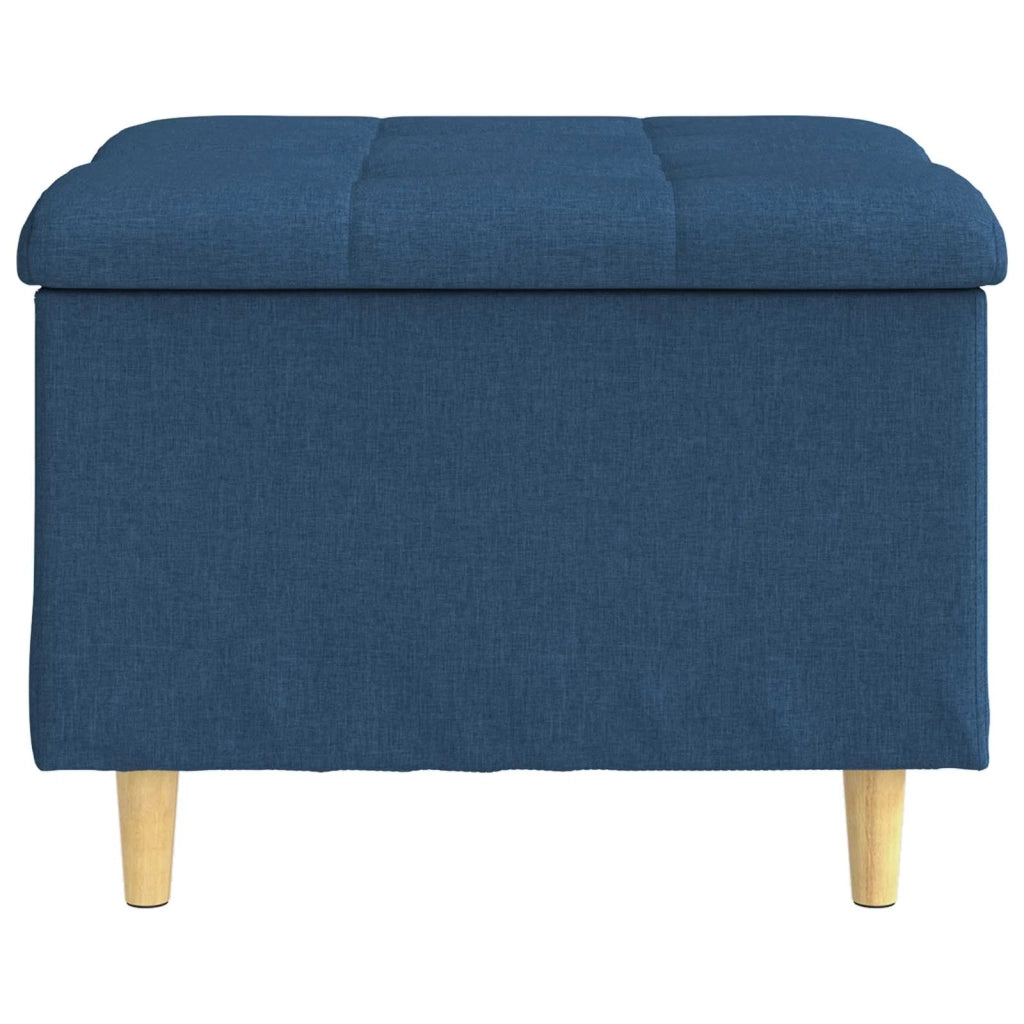 Pouf contenitore con cuscino Blu 60 x 60 x 45 cm Tessuto