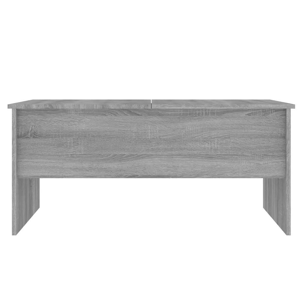 Tavolino-Tavolino da soggiorno-Tavolo Grigio Sonoma 102x50,5x46,5 cm in Legno Multistrato