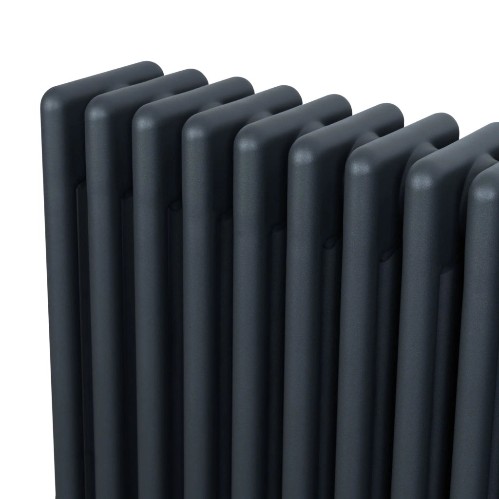 Radiatore Tradizionale 4 Colonne Orizzontale Antracite 600 x 605 mm