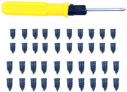 Kit di riparazione delle gomme - Universale strumentario di riparazione - Spilli in gomma - Per bicicletta/autociclo/truck - Resistenti e facili da utilizzare - 20 piccoli + 20 grandi - Kit di riparazione delle gomme