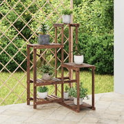 Portafiori-Supporto per Piante-Rastrelliera per Fiori 62,5x61,5x101,5 cm in Legno Massello di Abete 950310
