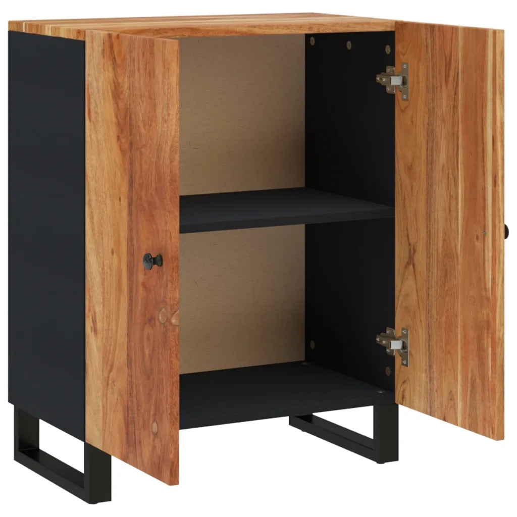 Credenza 60x33x75 cm in Legno Massello di Acacia