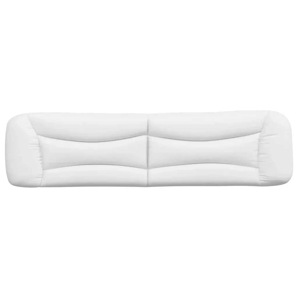 Cuscino Testiera-Cuscino per Testiera Hvar Bianco 200 cm in Similpelle