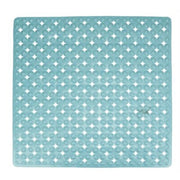 Trade Shop - Tappeto Tappetino Antiscivolo Per Vasca Da Bagno Doccia 52 X 52 Cm Azzurro 79760 -